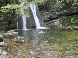 Freshwater swimming in the Yorkshire Dales. 